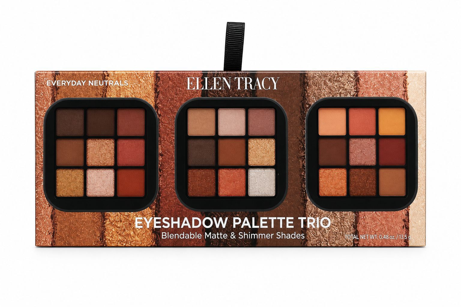 Ellen Tracy Eyeshadow Palette Trio · Everyday Neutrals
