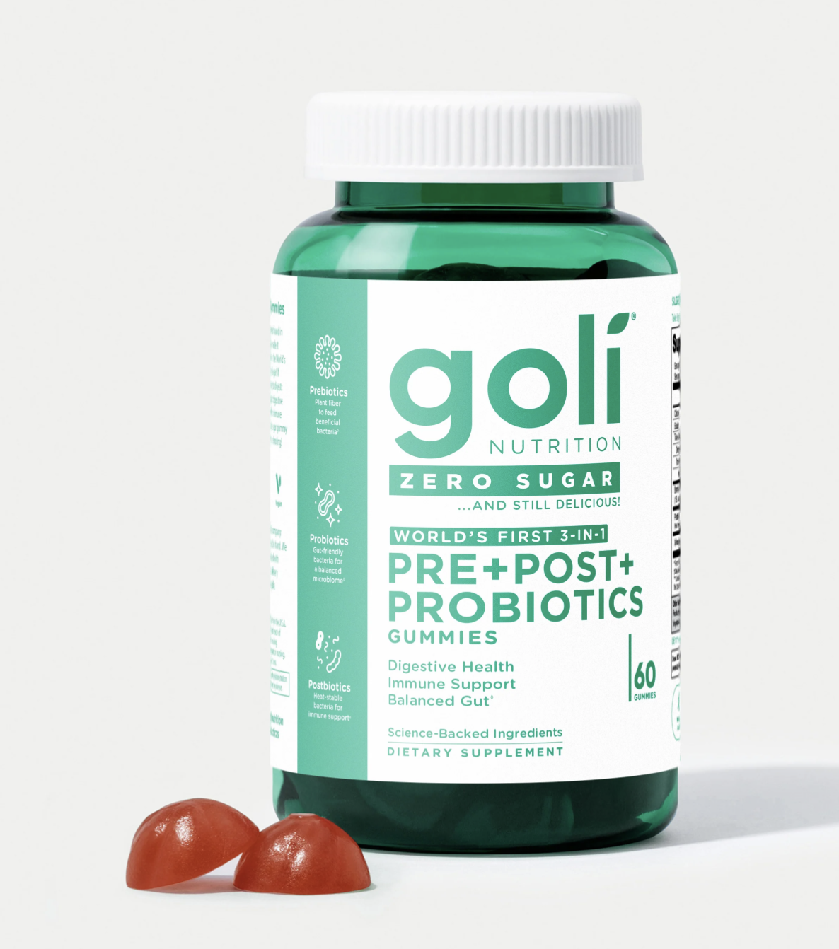Goli Nutrition Pre + Post + Probiotics Gummies