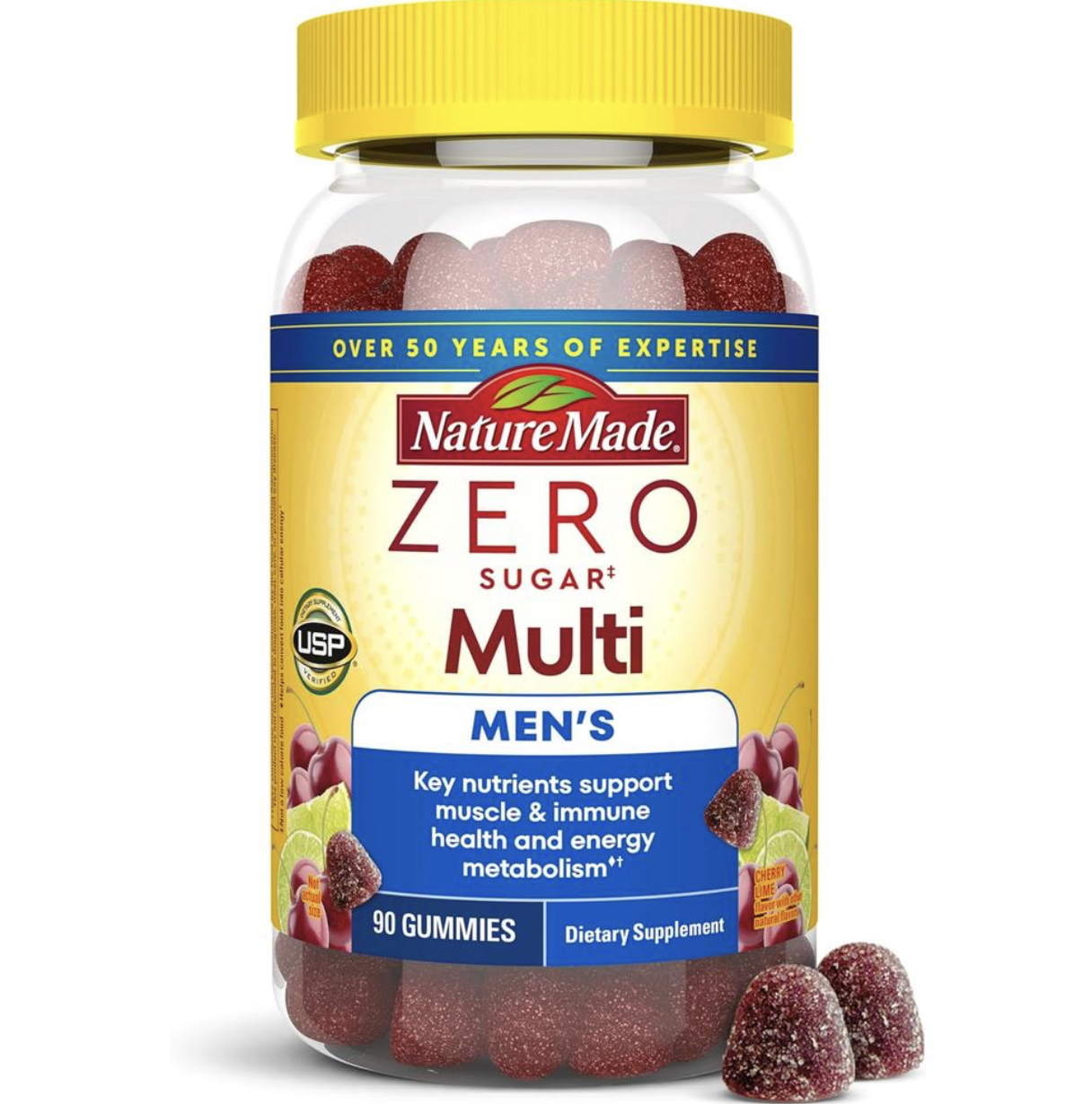 Nature Made Multivitamínico Zero Sugar para hombres