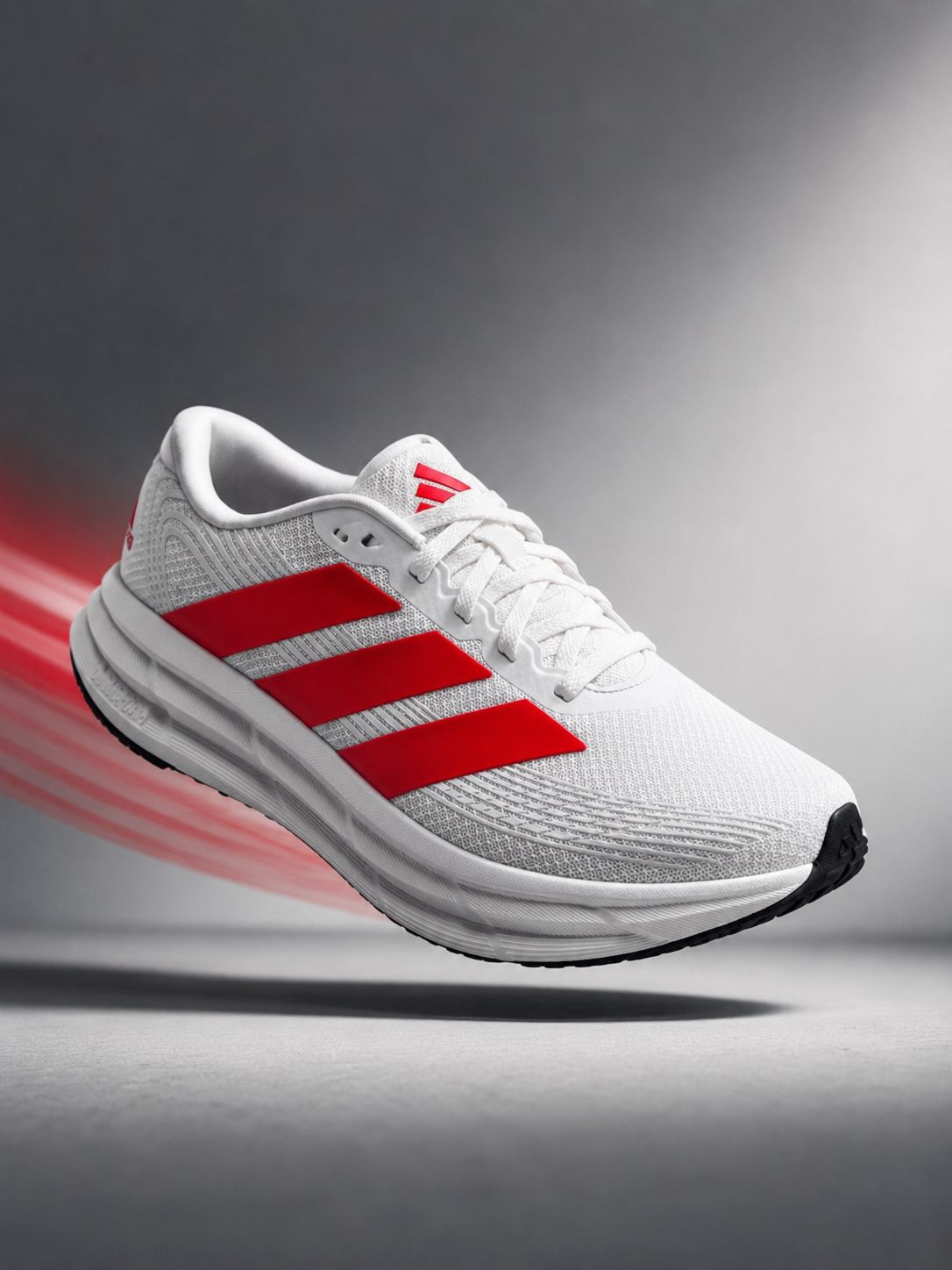 Adidas Galaxy 8 Run · Blanco y rojo
