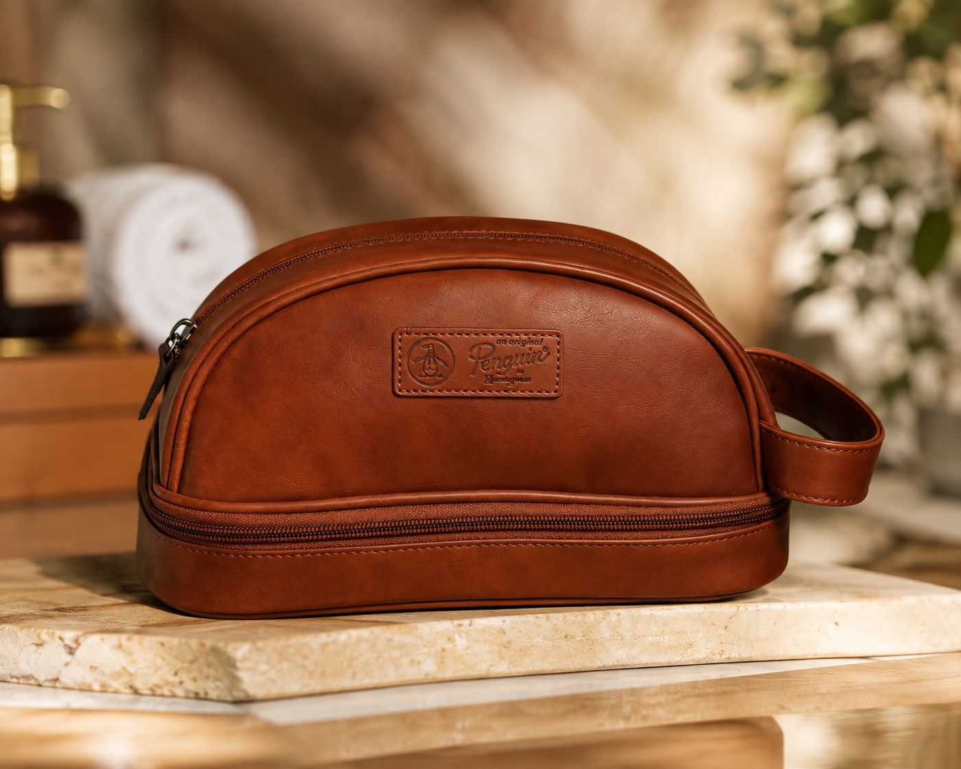 Original Penguin Neceser marrón